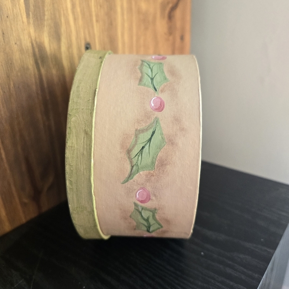 90s Christmas handpainted box - Picture 3 of 5